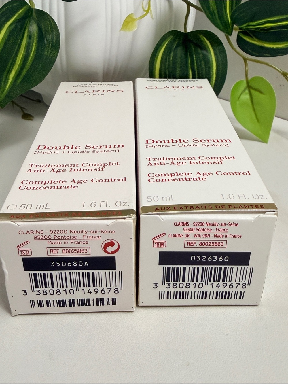 2x Clarins Double Serum Complete Age Control Concentrate - New - Picture 2 of 3